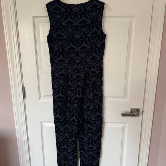 Alice by Temperley V-neck Blue Jumpsuit, Sz 8 - Picture 2 of 5
